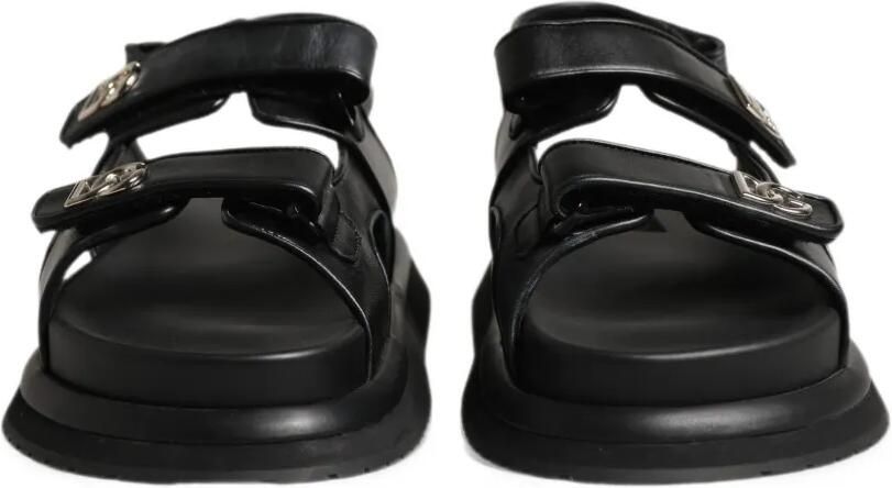 Dolce & Gabbana DG Logo touch-strap sandals Zwart - Foto 3