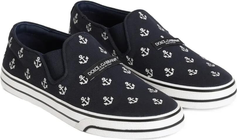 Dolce & Gabbana DG Sailing drill sneakers met borduurwerk Blauw - Foto 3