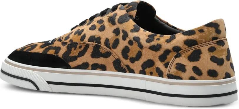 Dolce & Gabbana DG Sailing kalfsleren sneakers met luipaard-print Bruin - Foto 3