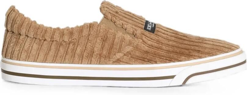Dolce & Gabbana DG Sailing ribfluwelen sneakers Beige