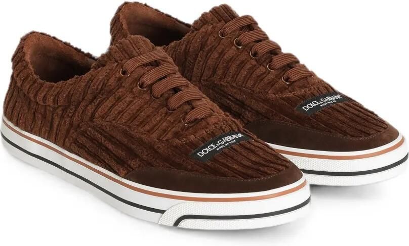 Dolce & Gabbana DG Sailing ribfluwelen sneakers Bruin - Foto 2