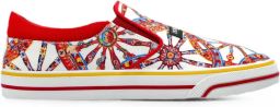 Dolce & Gabbana DG Sailing sneakers met Carretto-print Wit