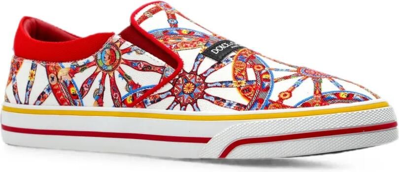 Dolce & Gabbana DG Sailing sneakers met Carretto-print Wit - Foto 5
