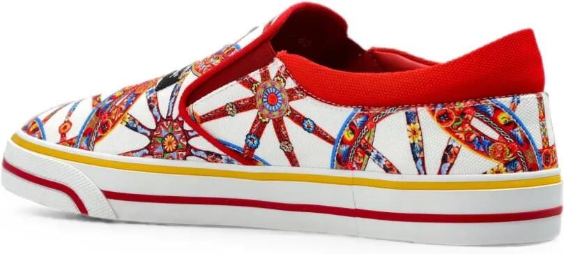 Dolce & Gabbana DG Sailing sneakers met Carretto-print Wit - Foto 3