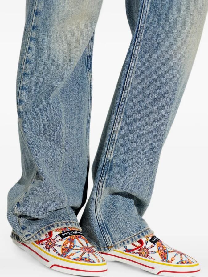 Dolce & Gabbana DG Sailing sneakers met Carretto-print Wit - Foto 2
