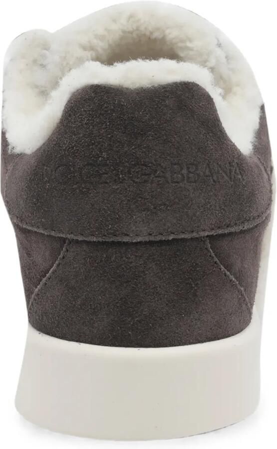 Dolce & Gabbana DG sneakers met lammy afwerking en logo Grijs - Foto 2