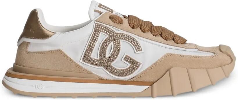 Dolce & Gabbana DG sneakers met logo van stras Wit