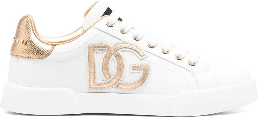 Dolce & Gabbana DG sneakers met logopatch Wit