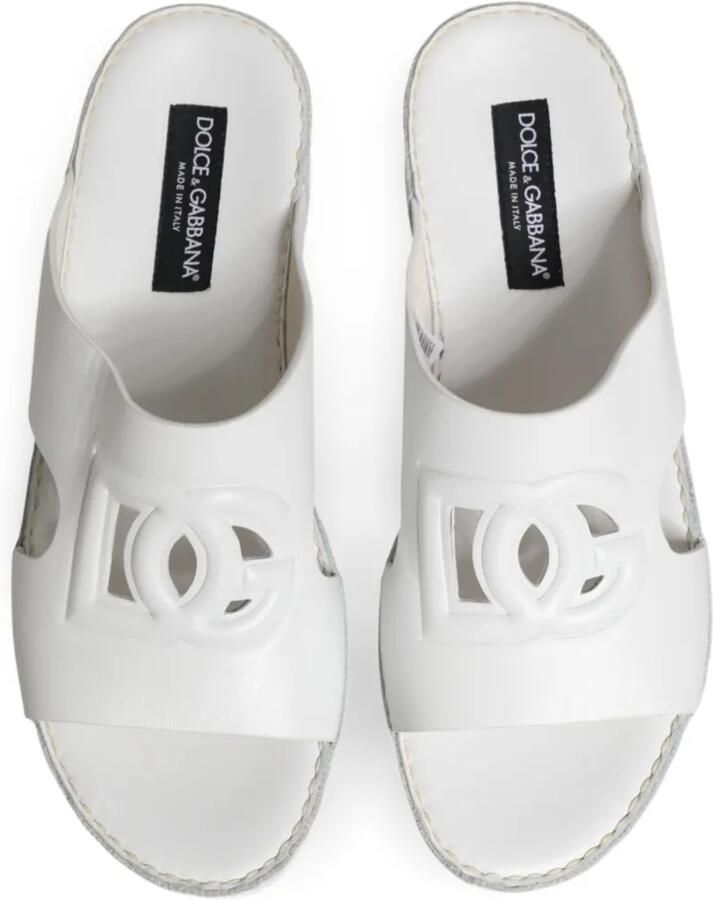 Dolce & Gabbana DG uitgesneden sandalen Wit - Foto 4