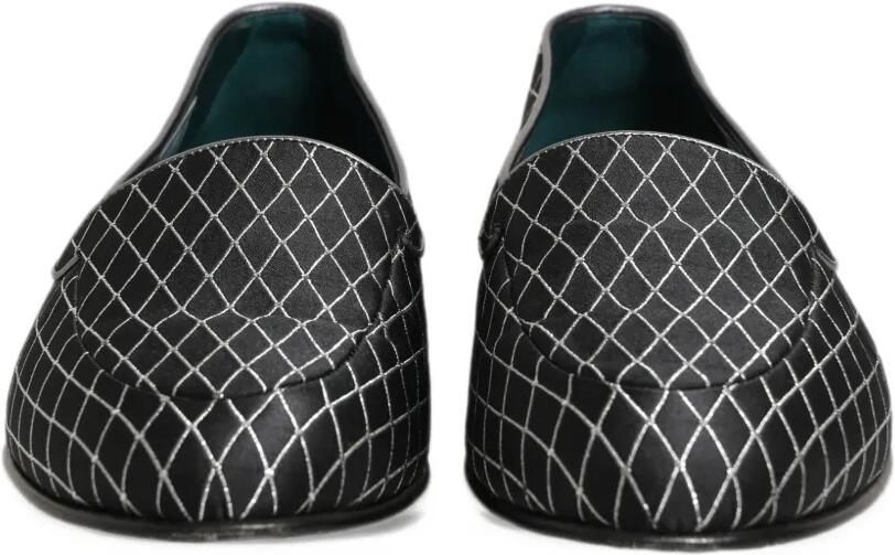 Dolce & Gabbana diamond-stitched slip-on loafers Zwart - Foto 3