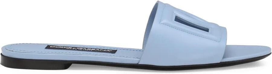 Dolce & Gabbana DNA DG Logo leren sandalen Blauw