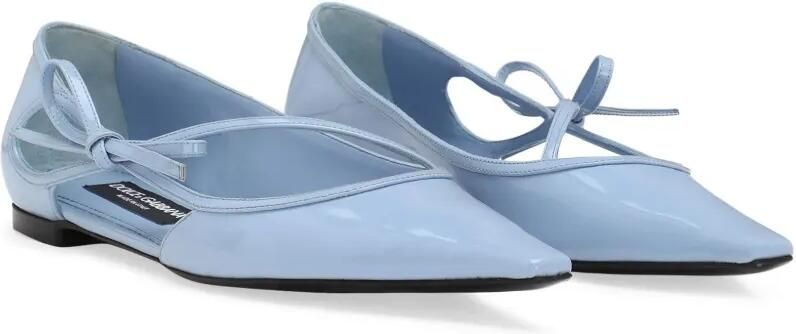 Dolce & Gabbana DNA leren ballerina's Blauw - Foto 4