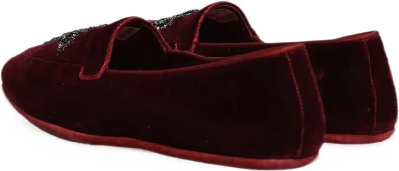 Dolce & Gabbana embellished suede loafers Rood - Foto 2