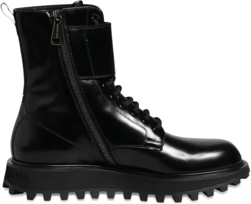Dolce & Gabbana Enkellaarzen met gespbandje Zwart