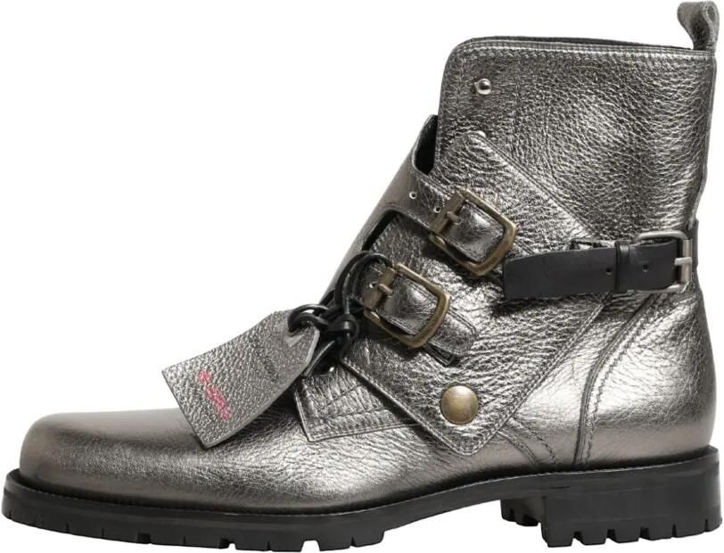 Dolce & Gabbana Enkellaarzen met gespsluiting Zilver