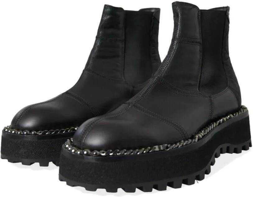 Dolce & Gabbana Enkellaarzen met plateauzool Zwart - Foto 2