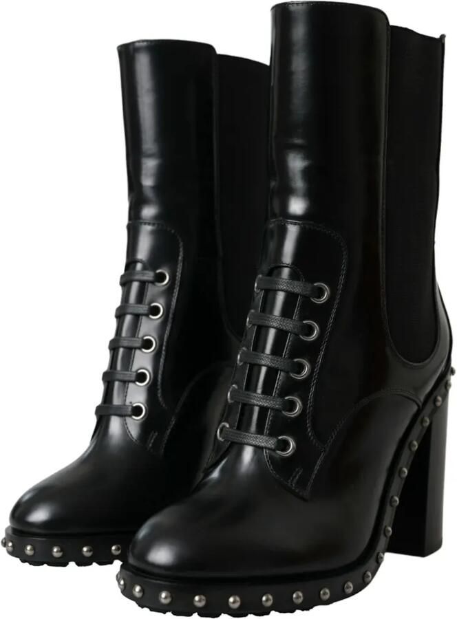 Dolce & Gabbana Enkellaarzen met studs Zwart - Foto 2