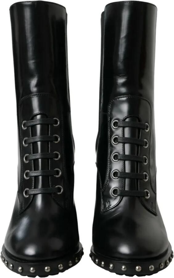 Dolce & Gabbana Enkellaarzen met studs Zwart - Foto 4