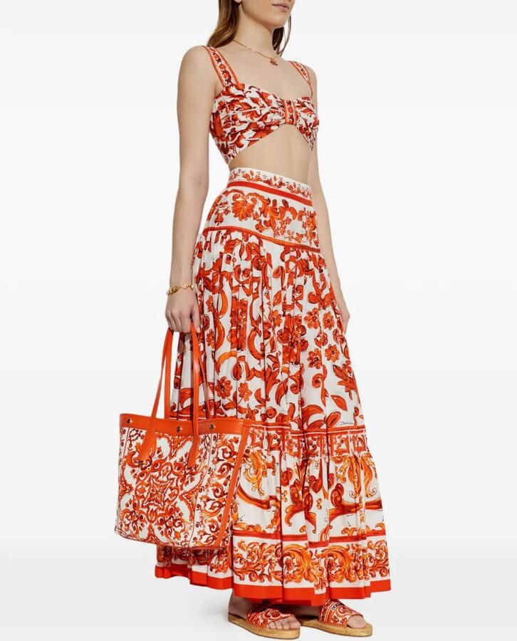 Dolce & Gabbana Espadrilles met geborduurd logo Oranje - Foto 4