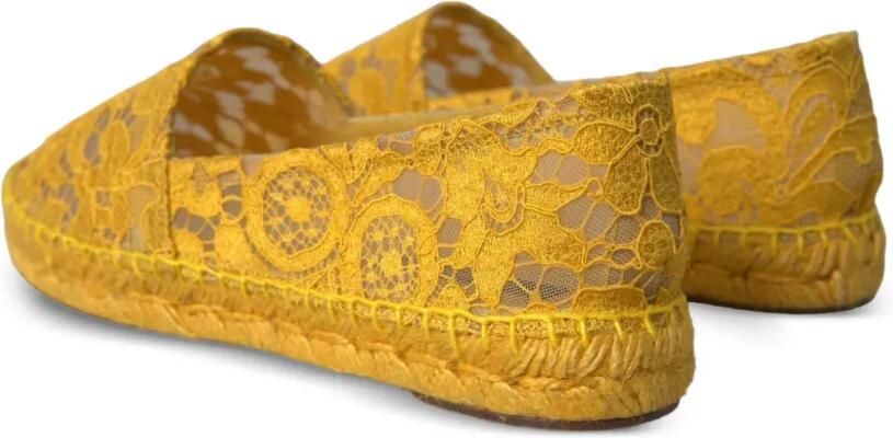 Dolce & Gabbana Espadrilles met kant Geel - Foto 3