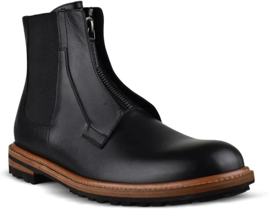 Dolce & Gabbana flap ankle boots Zwart - Foto 3