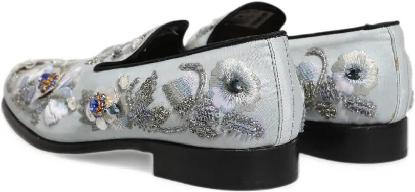 Dolce & Gabbana floral-embellished loafers Wit - Foto 5