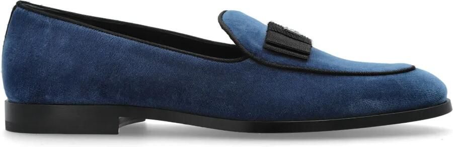 Dolce & Gabbana Fluwelen loafers Blauw