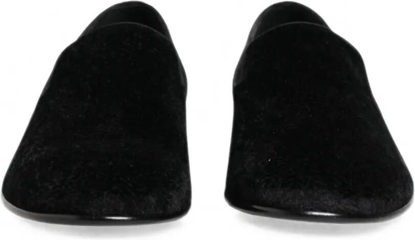 Dolce & Gabbana Fluwelen loafers met jacquard Zwart - Foto 3