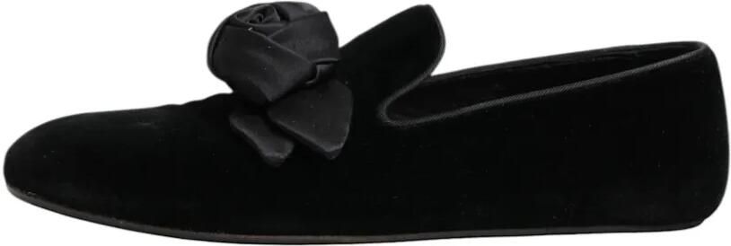 Dolce & Gabbana Fluwelen loafers met roos-detail Zwart - Foto 5
