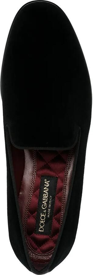 Dolce & Gabbana Fluwelen loafers Zwart - Foto 4