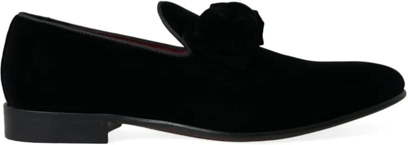 Dolce & Gabbana Fluwelen loafers Zwart