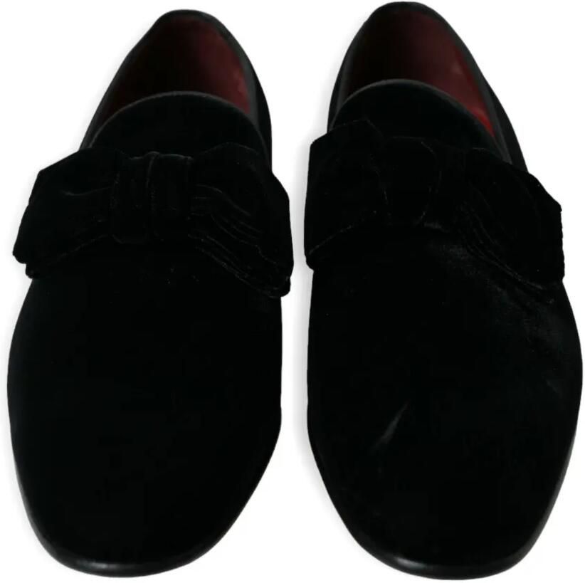 Dolce & Gabbana Fluwelen loafers Zwart - Foto 2