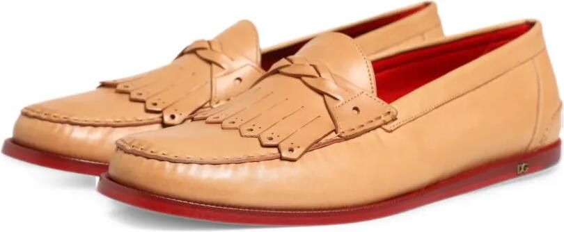 Dolce & Gabbana fringed kiltie loafers Beige - Foto 5