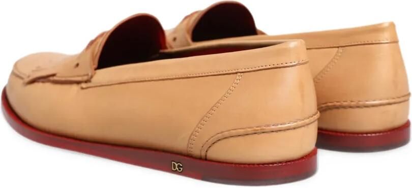Dolce & Gabbana fringed kiltie loafers Beige - Foto 3