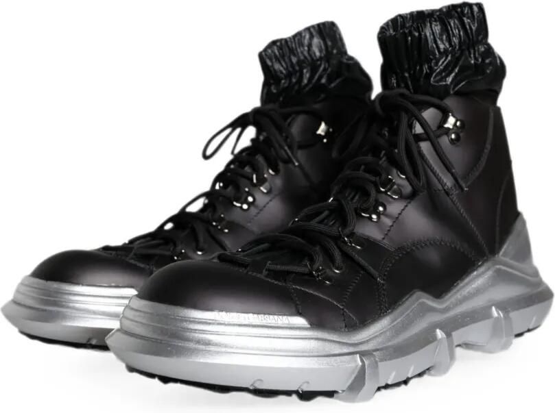 Dolce & Gabbana Galileo high-top sneakers met vlakken Zwart - Foto 4