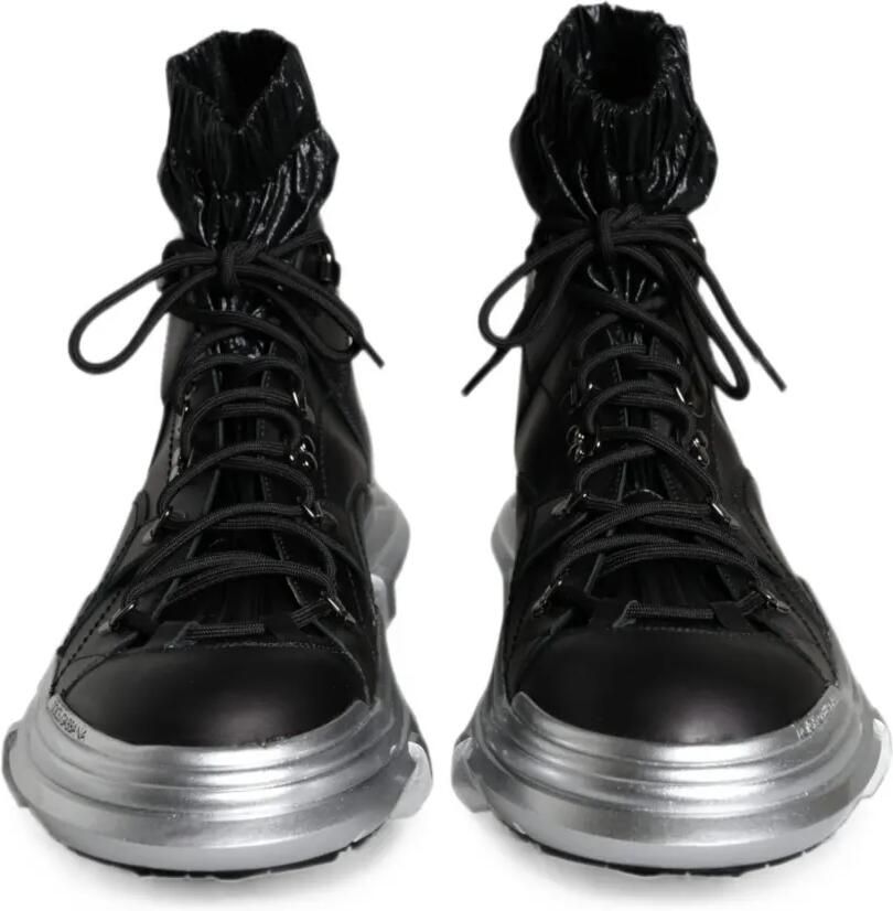 Dolce & Gabbana Galileo high-top sneakers met vlakken Zwart - Foto 2