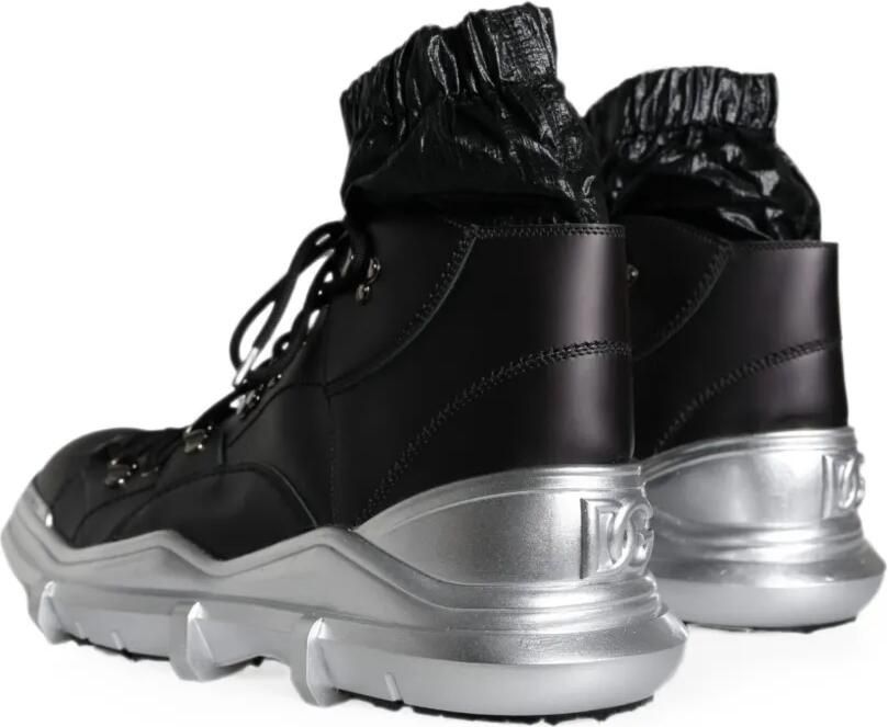 Dolce & Gabbana Galileo high-top sneakers met vlakken Zwart - Foto 3