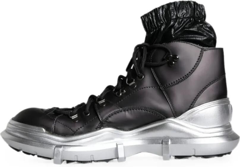 Dolce & Gabbana Galileo high-top sneakers met vlakken Zwart - Foto 5