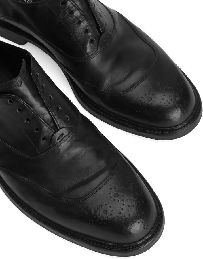 Dolce & Gabbana Geperforeerde derby schoenen Zwart - Foto 2