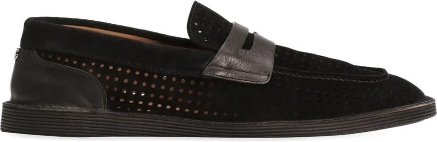 Dolce & Gabbana Geperforeerde loafers Zwart
