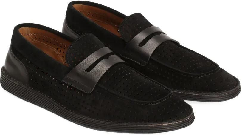 Dolce & Gabbana Geperforeerde loafers Zwart - Foto 3
