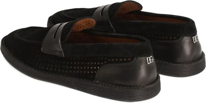 Dolce & Gabbana Geperforeerde loafers Zwart - Foto 4