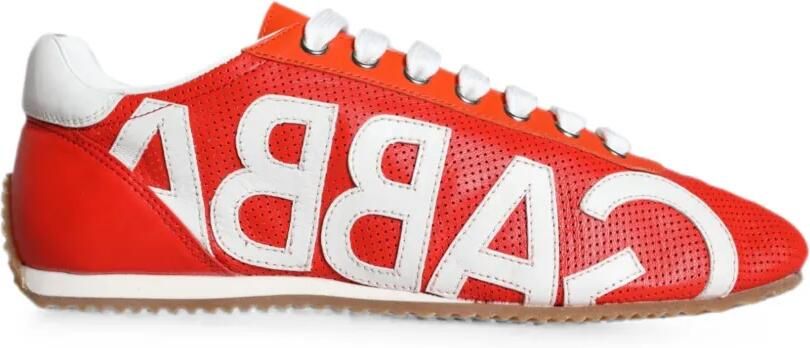 Dolce & Gabbana Geperforeerde logopatch sneakers Rood