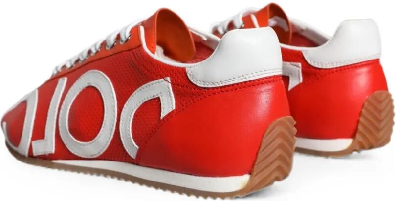 Dolce & Gabbana Geperforeerde logopatch sneakers Rood - Foto 4
