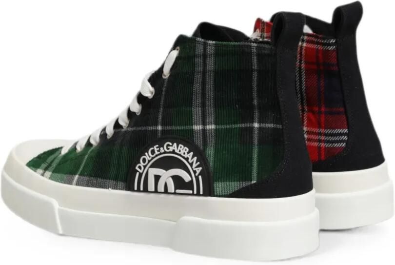Dolce & Gabbana Geruite high-top sneakers Rood - Foto 4
