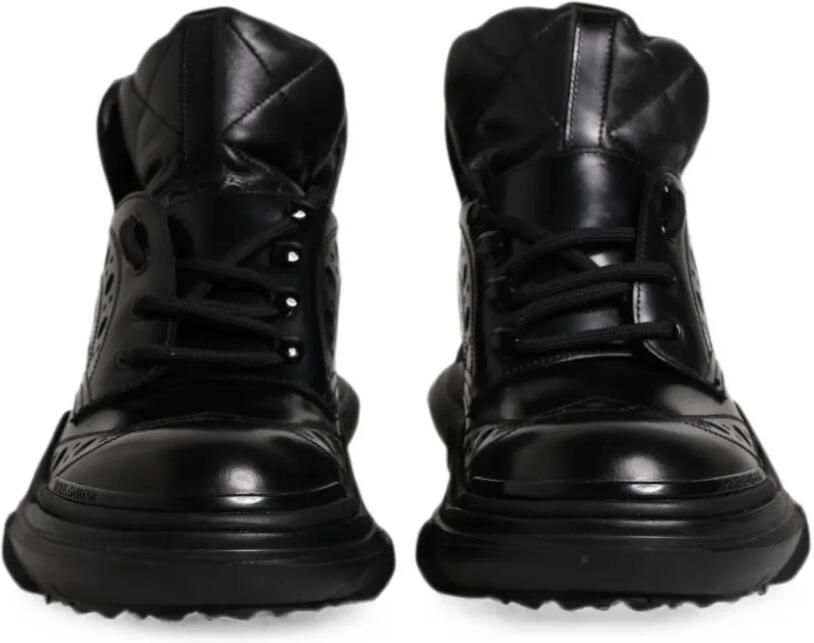 Dolce & Gabbana Gewatteerde sneakers met brogue-detail en plateauzool Zwart - Foto 2