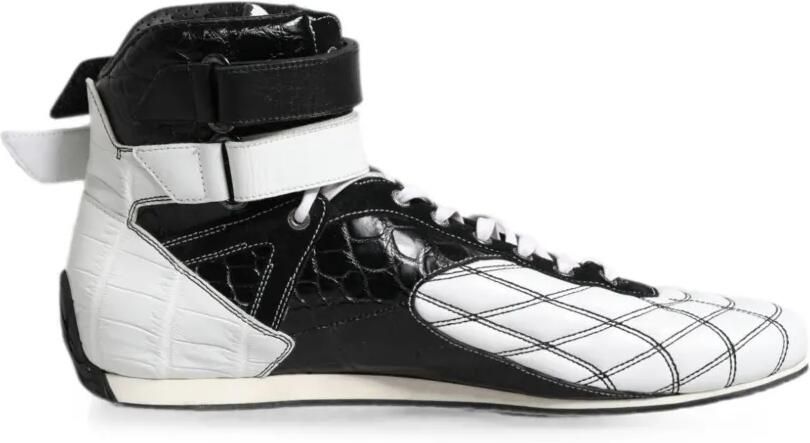 Dolce & Gabbana Gewatteerde sneakers met klittenband Wit