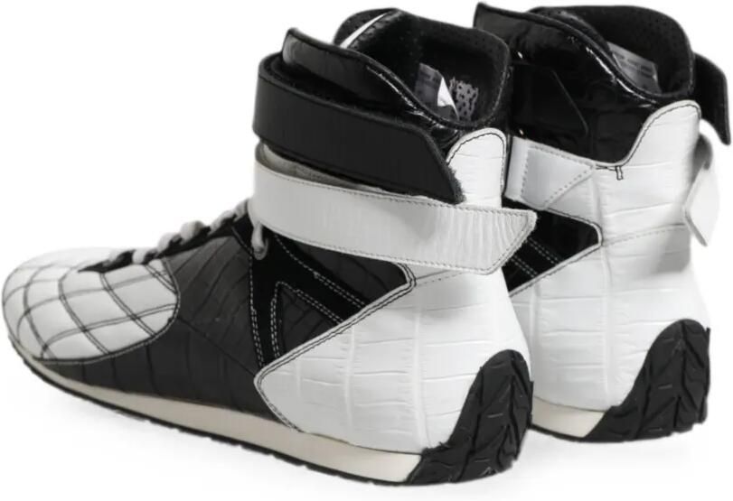 Dolce & Gabbana Gewatteerde sneakers met klittenband Wit - Foto 4