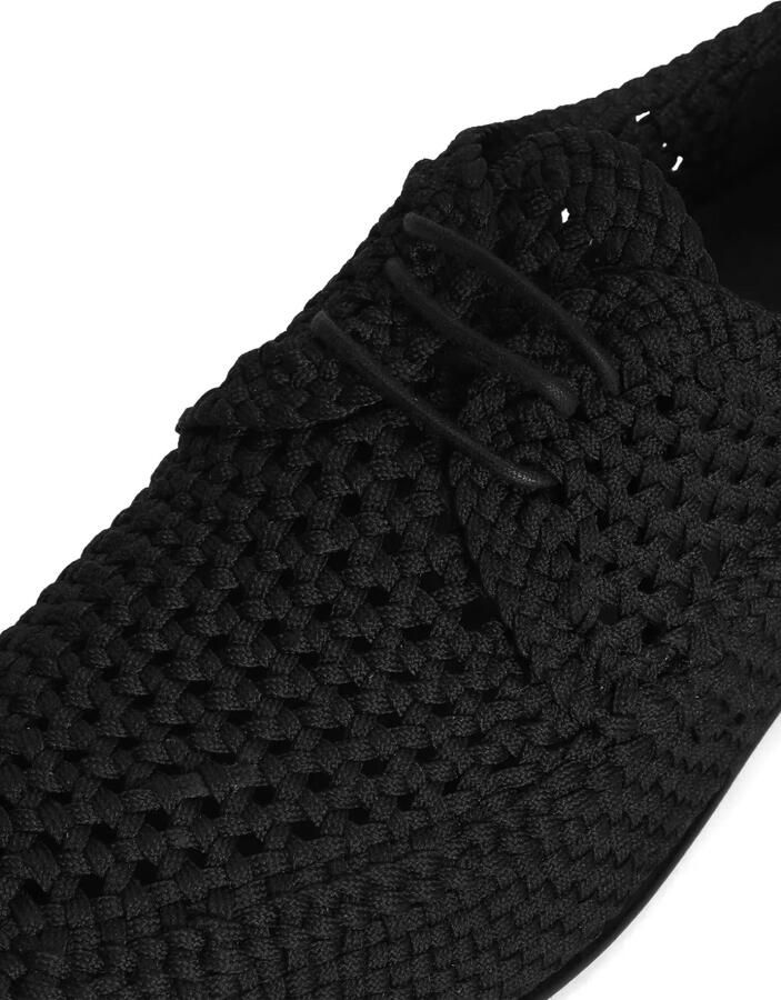 Dolce & Gabbana Geweven derby schoenen Zwart - Foto 2