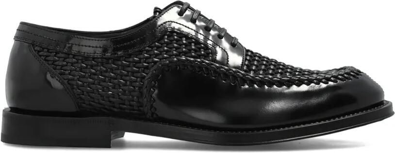 Dolce & Gabbana Geweven derby schoenen Zwart - Foto 5